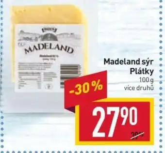 Billa Madeland sýr Plátky nabídka
