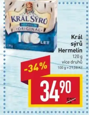 Billa Král sýrů Hermelín nabídka