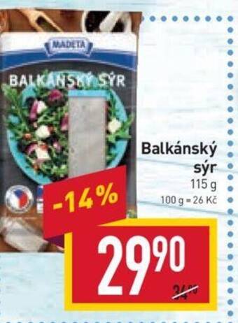 Billa Balkánský sýr nabídka