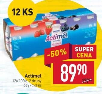Billa Actimel nabídka