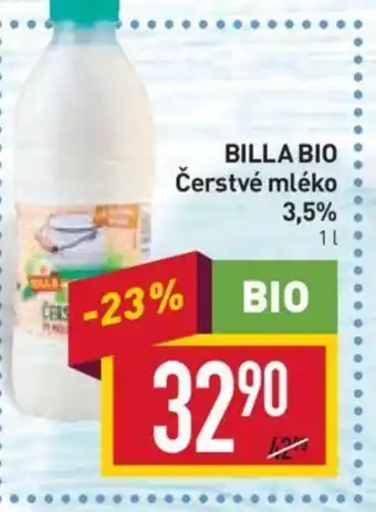 Billa BILLA BIO Čerstvé mléko 3.5% nabídka
