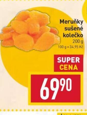 Billa Meruňky sušené kolečko nabídka