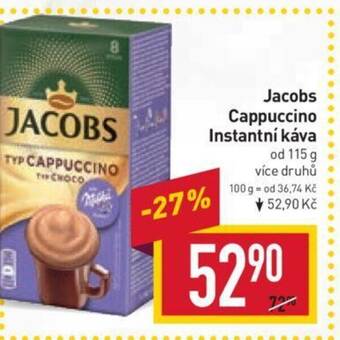 Billa Jacobs Cappuccino Instantní káva nabídka