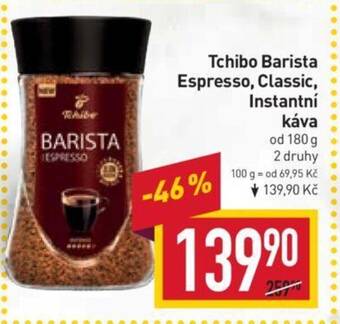 Billa Tchibo Barista Espresso, Classic, Instantní káva nabídka