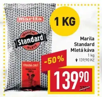 Billa Marila Standard Mletá káva nabídka