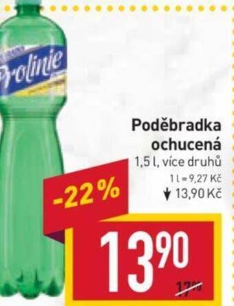 Billa Poděbradka ochucená 1,5L nabídka
