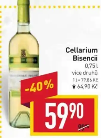 Billa Cellarium Bisencii nabídka