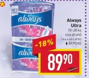 Billa Always Ultra nabídka