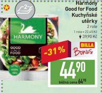 Billa Harmony Good for Food Kuchyňské utěrky nabídka