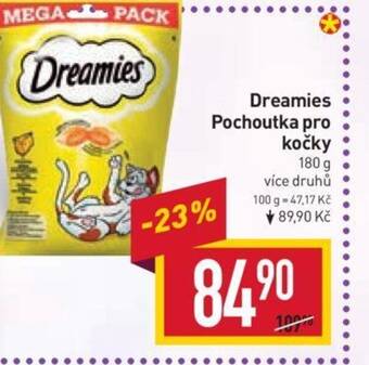 Billa Dreamies Pochoutka pro kočky nabídka