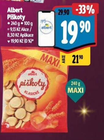 Albert Albert Piškoty 240 g nabídka