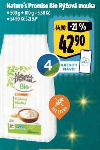 Albert Nature's Promise Bio Rýžová mouka 500 g nabídka