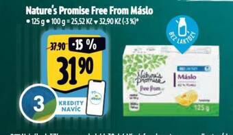 Albert Nature's Promise Free From Máslo 125 g nabídka