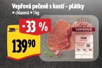 Albert Vepřová pečeně s kostí - plátky nabídka