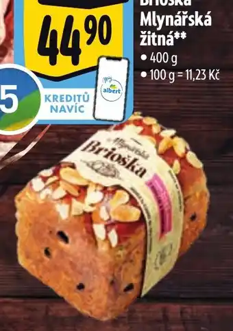 Albert Brioška Mlynářská žitná nabídka