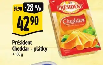 Albert Président Cheddar- plátky nabídka