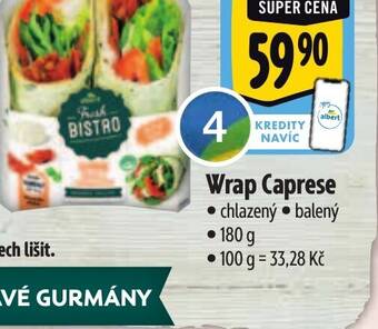 Albert Wrap Caprese nabídka