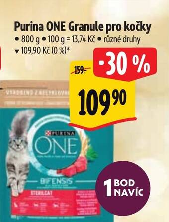 Albert Purina ONE Granule pro kočky nabídka