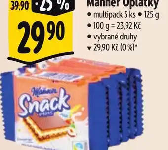 Albert Manner Oplatky nabídka