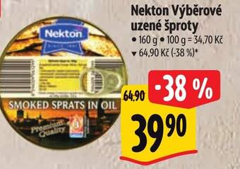 Albert Nekton Výběrové uzené šproty nabídka