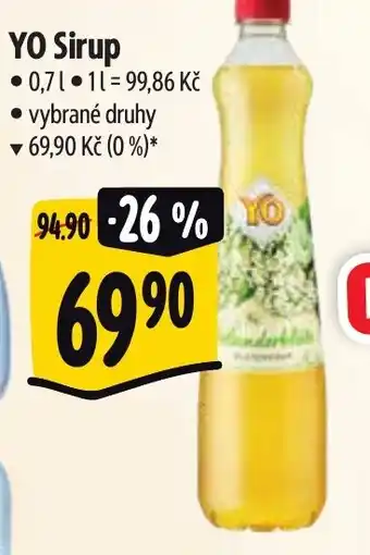 Albert YO Sirup 0.7 l. nabídka