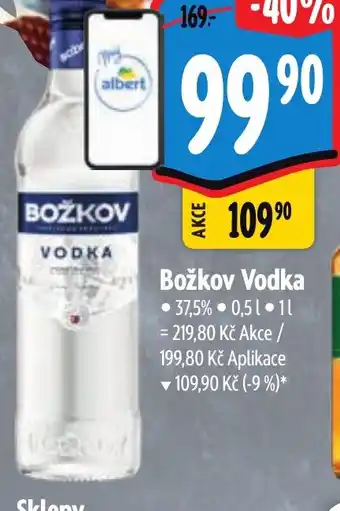 Albert Božkov Vodka nabídka