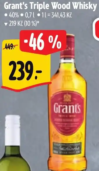 Albert Grant's Triple Wood Whisky nabídka