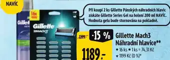 Albert Gillette Mach3 Náhradní hlavice nabídka