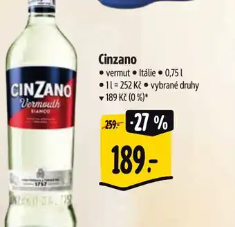 Albert Cinzano nabídka