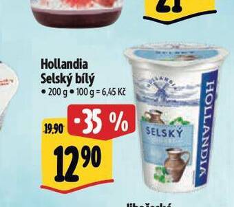 Albert Hollandia selský jogurt nabídka