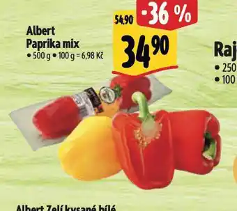 Albert Paprika mix nabídka