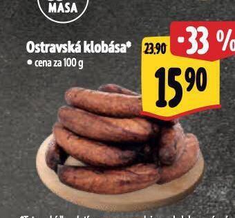 Albert Ostravská klobása nabídka