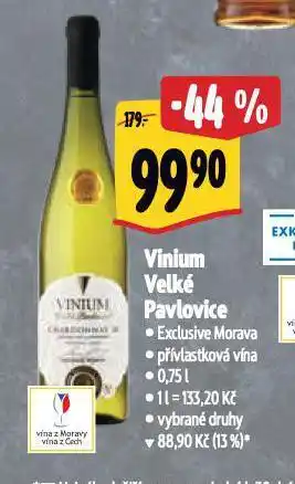 Albert Vinium velké pavlovice nabídka