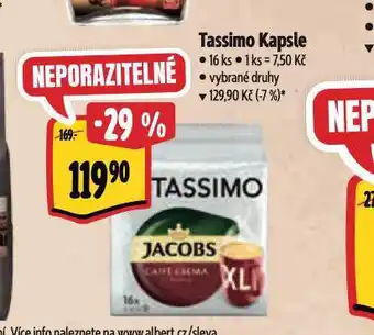 Albert Kávové kapsle tassimo nabídka