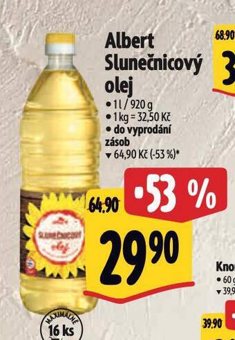 Albert Slunečnicový olej nabídka