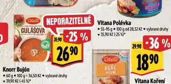 Albert Vitana polévka nabídka