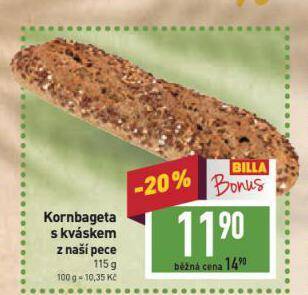Billa Kornbageta s kváskem nabídka