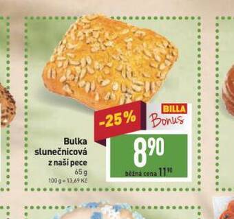 Billa Bulka slunečnicová nabídka