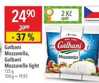Globus Galbani Mozzarella, Galbani Mozzarella light nabídka