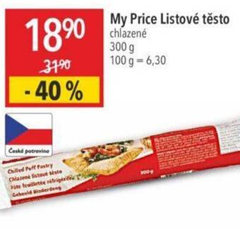 Globus My Price Listové těsto chlazené nabídka