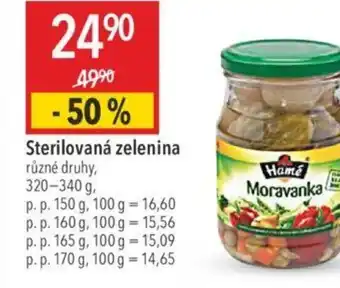 Globus Sterilovaná zelenina nabídka
