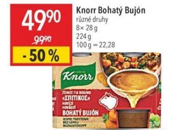 Globus Knorr Bohatý Bujón různé druhy nabídka
