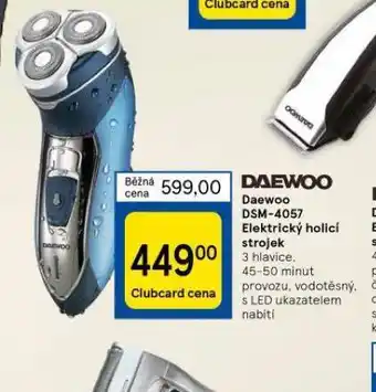 Tesco Elektrický holicí strojek daewoo nabídka