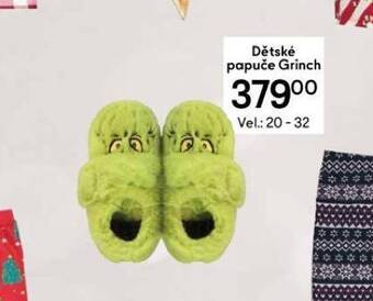 Tesco Dětské papuče grinch nabídka