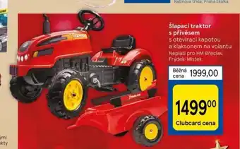 Tesco Šlapací traktor s přívěsem nabídka
