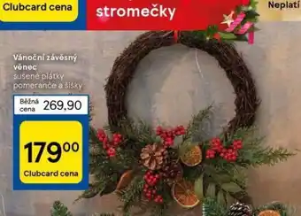 Tesco Vánoční závěsný věnec nabídka