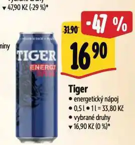 Albert Tiger energy drink nabídka