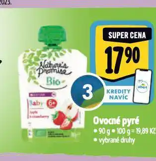 Albert Bio ovocné pyré nabídka