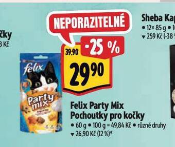 Albert Felix party pochoutky pro kočky nabídka