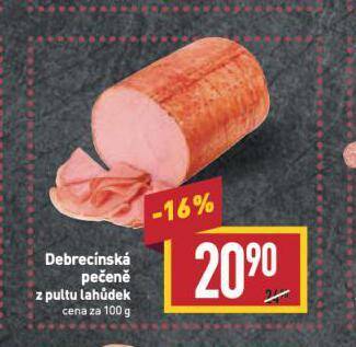 Billa Debrecínská pečeně nabídka